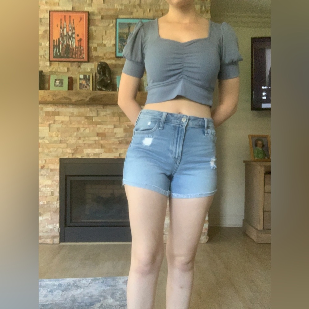 Cute summer Hollister light blue Jean Shorts